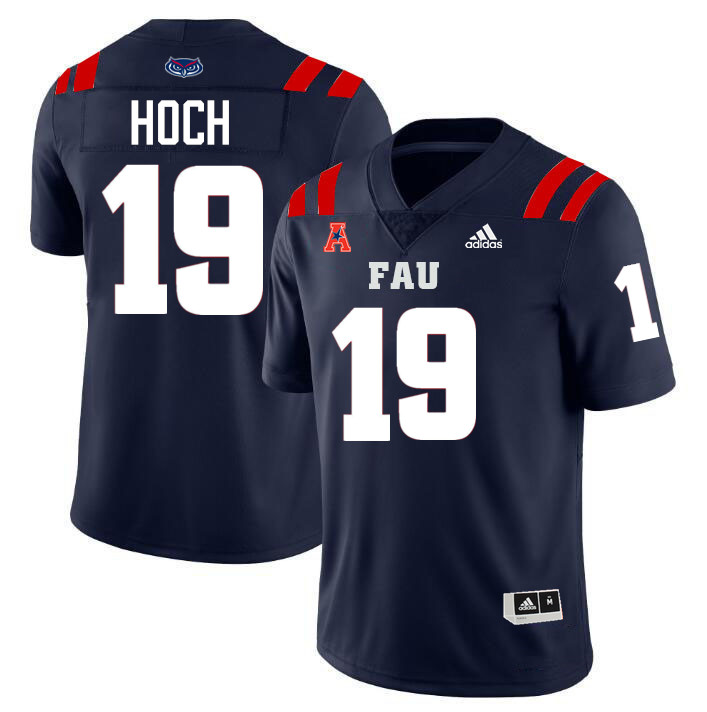 #19 Branden Hoch FAU Jersey,Florida Atlantic Owls Football Jersey,Uniforms,Gears-Navy #19 Branden Hoch FAU Jersey,Florida Atlantic Owls Football Jersey,Uniforms,Gears-Navy